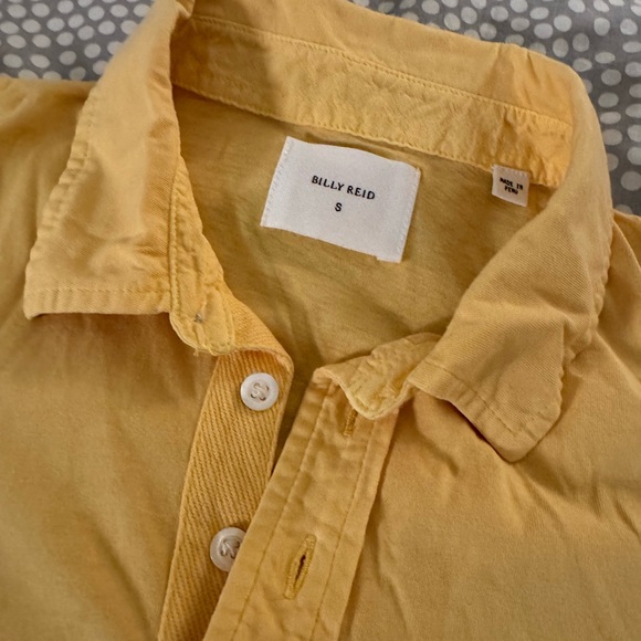 Billy Reid Long-sleeve Pensacola Polo - Yellow - Size Small - Picture 3 of 5